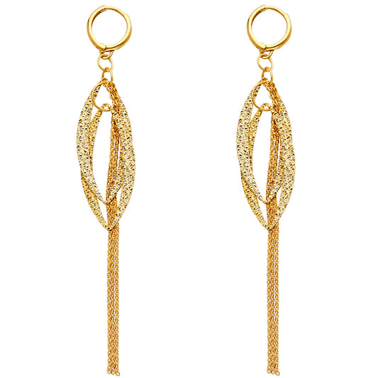 14KY Dangling Earrings